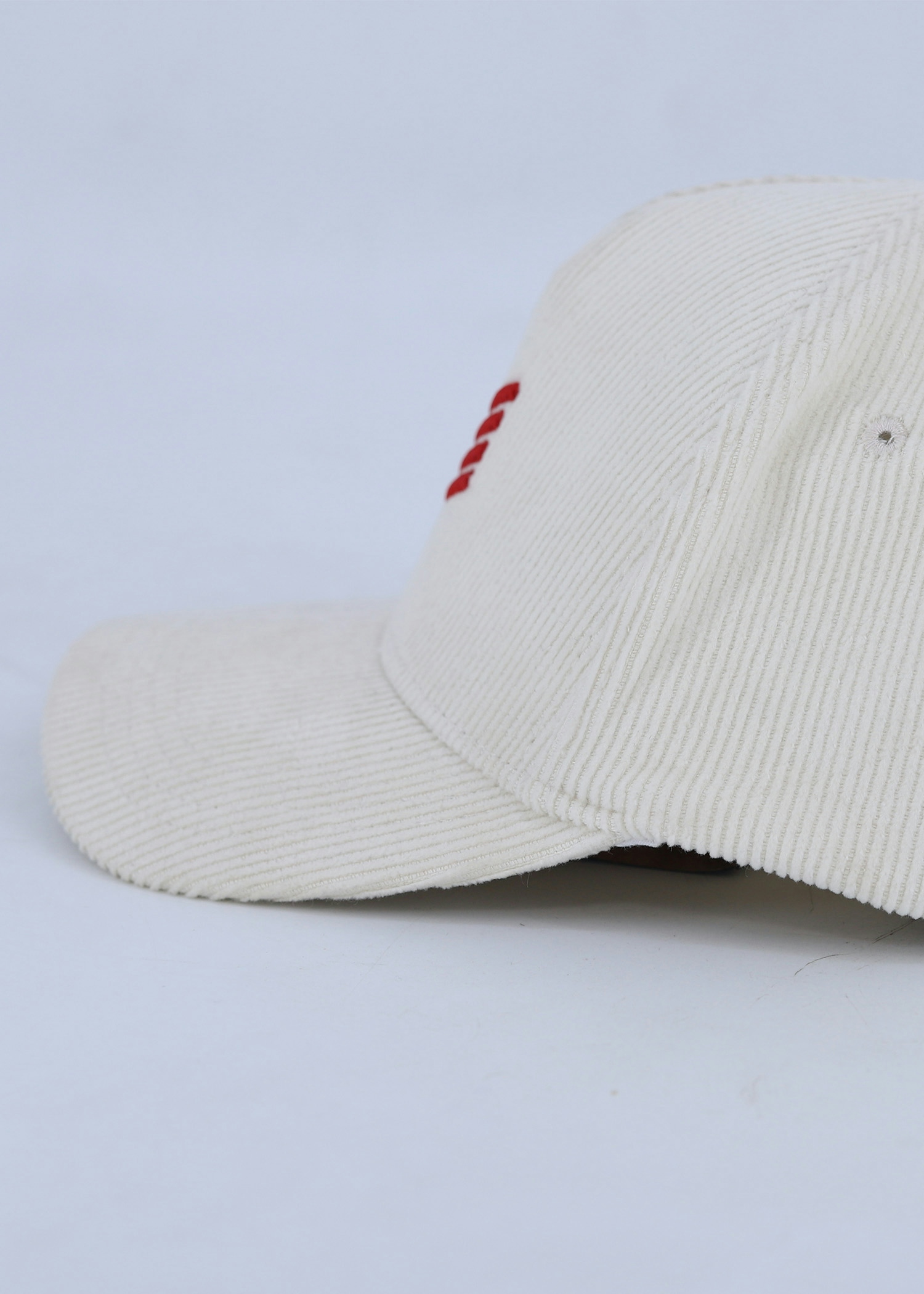rooster cord cap white color side view
