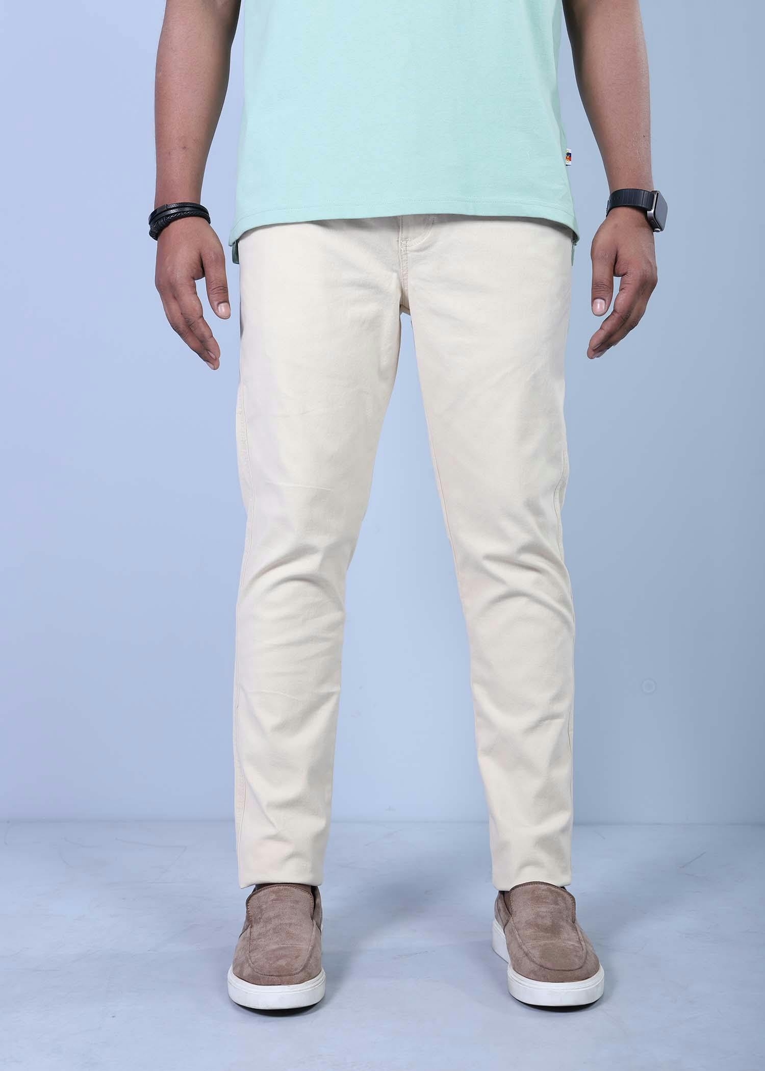 parla i chino pant beige color half front view