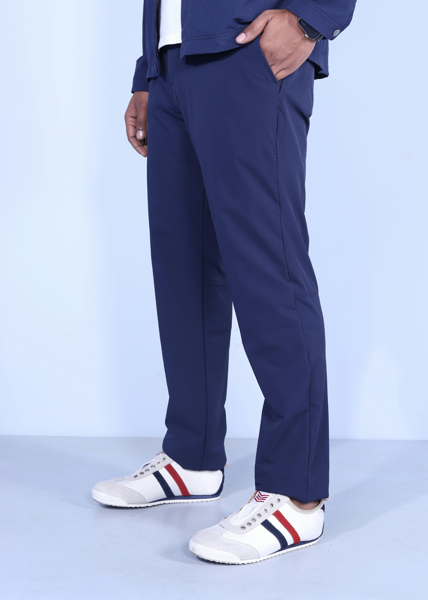 wagtail chino pant navy color half side view