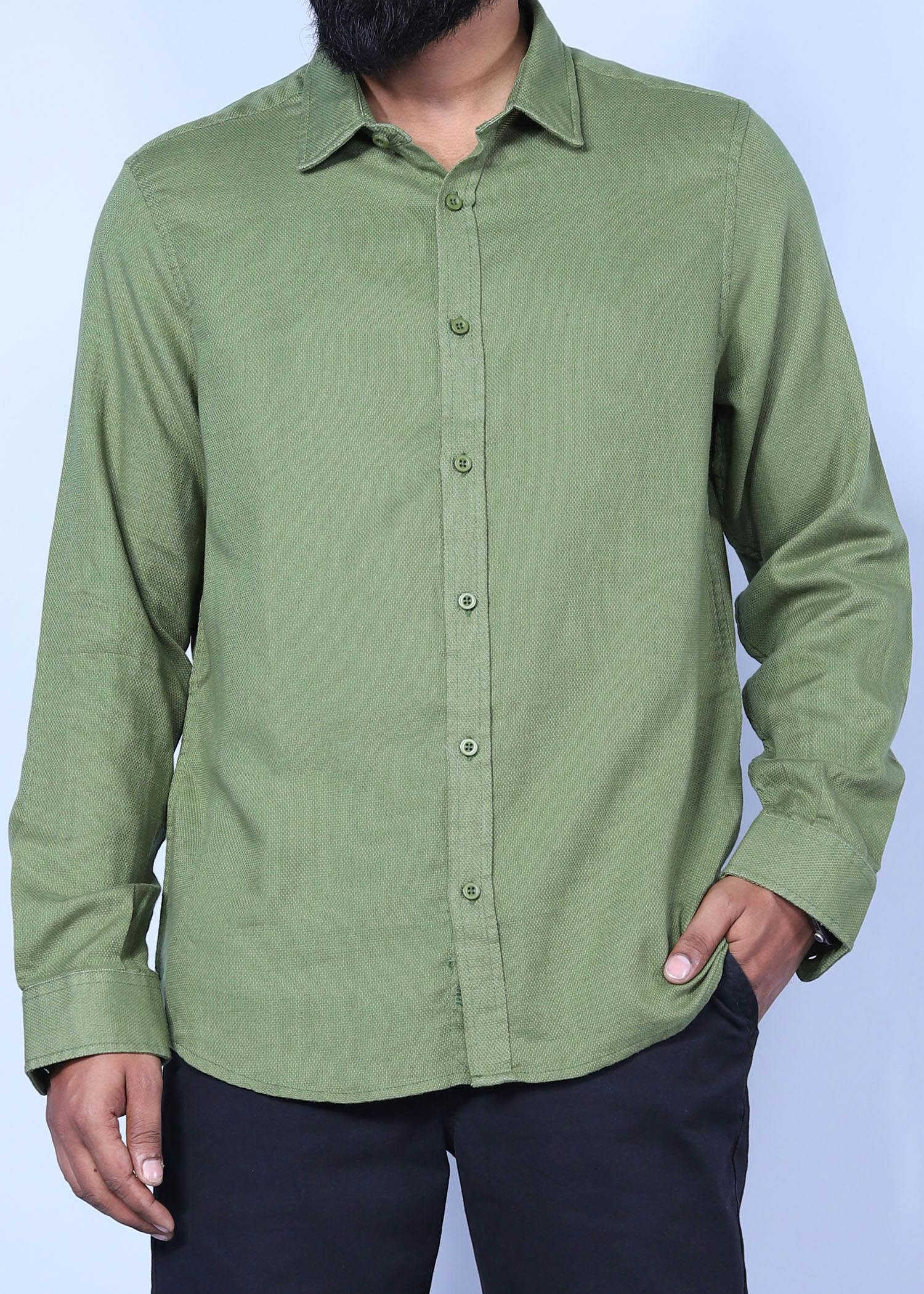 istanbul xv fs shirt olive color facecropped