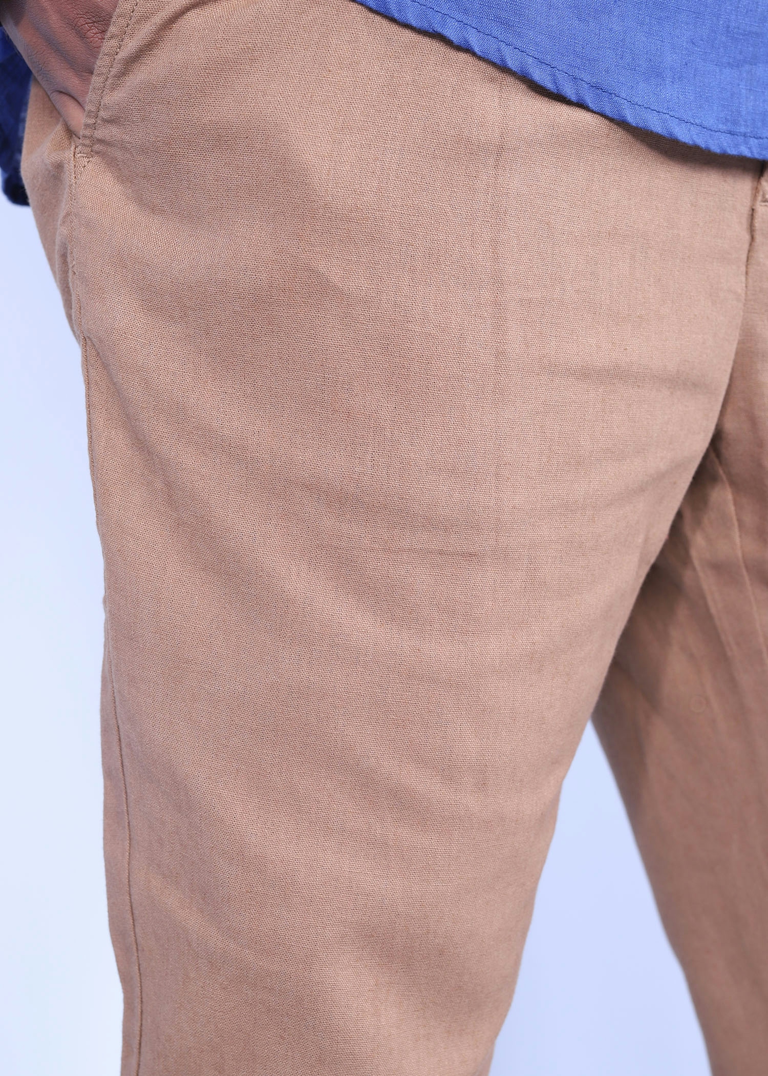 heron ii trouser tobaco color close front view