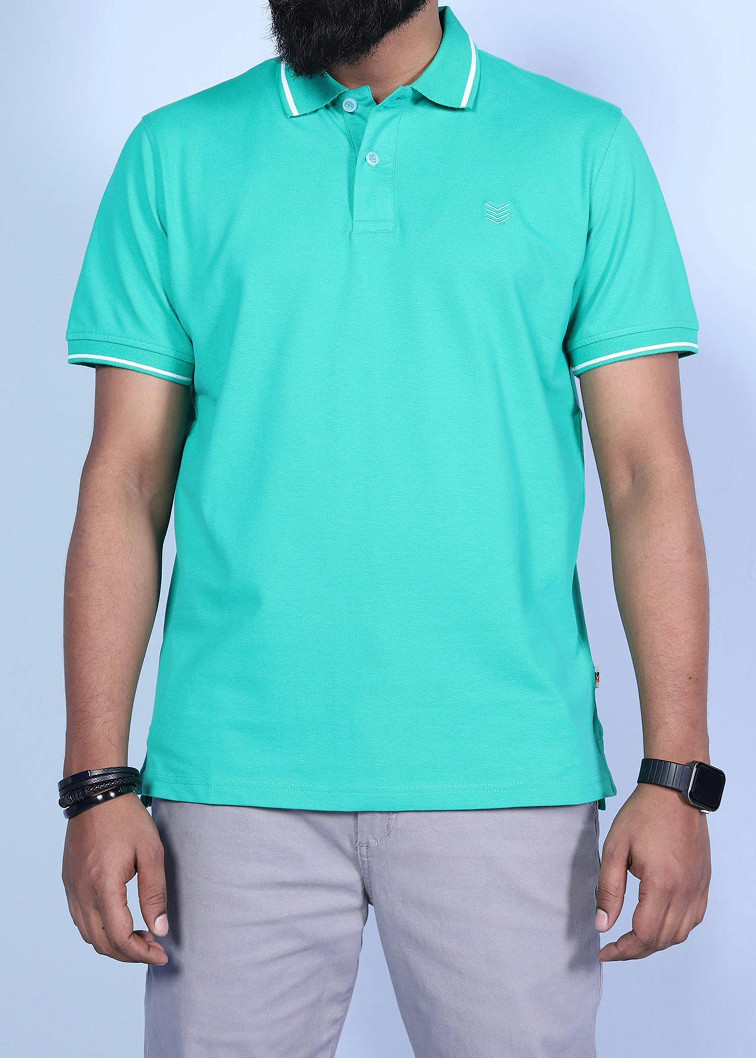 rome iv polo green color half front view