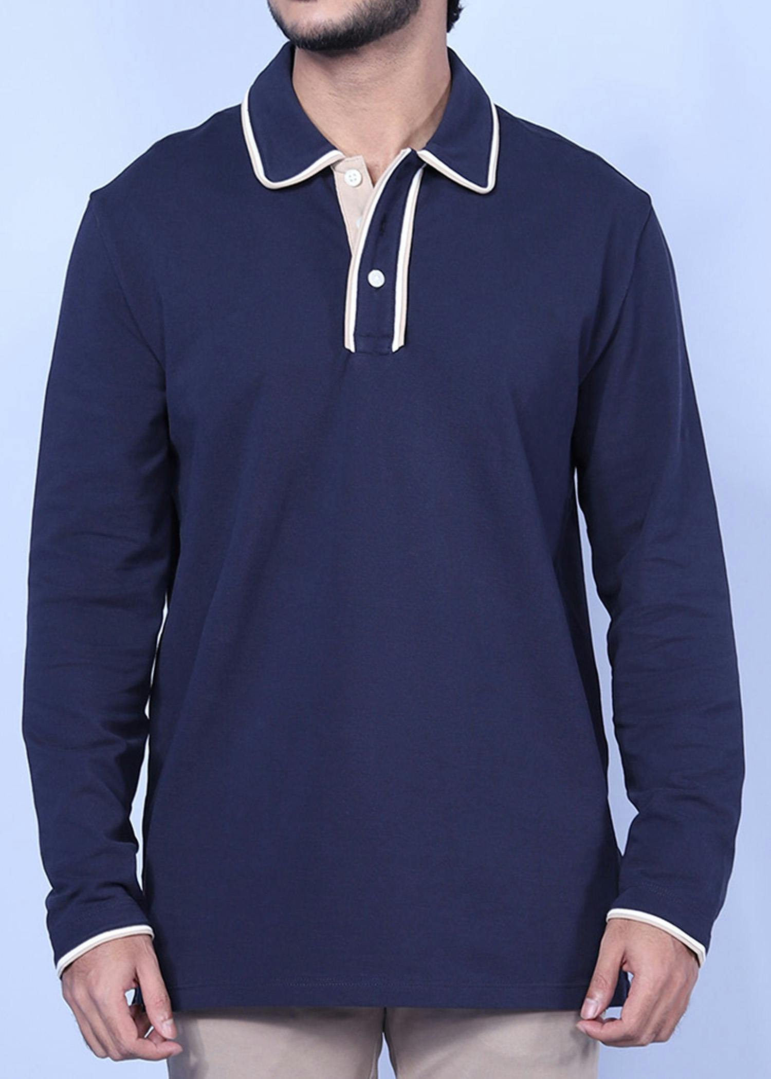 rome ls polo navy color headcropped