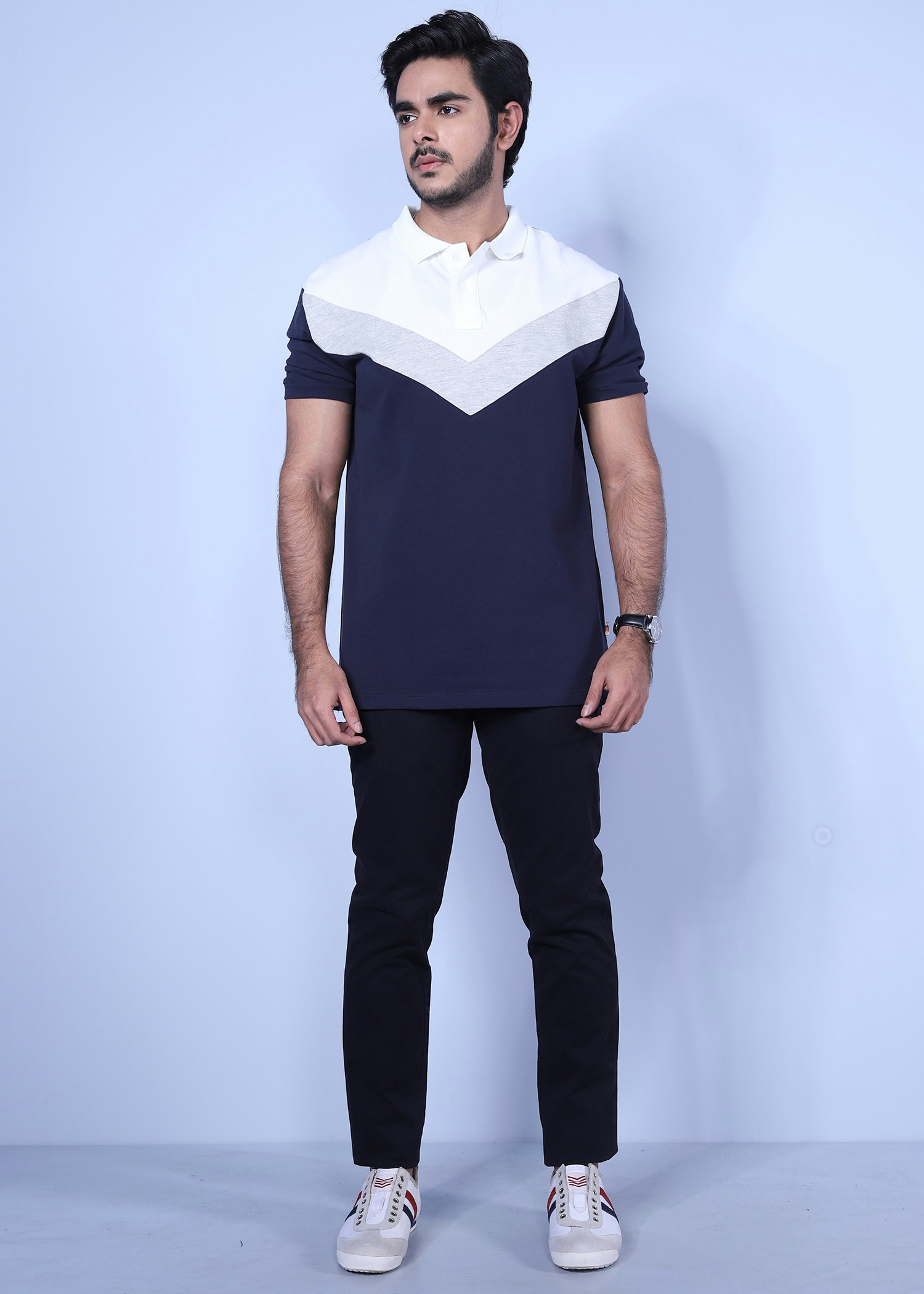 rome vi polo navy full front view