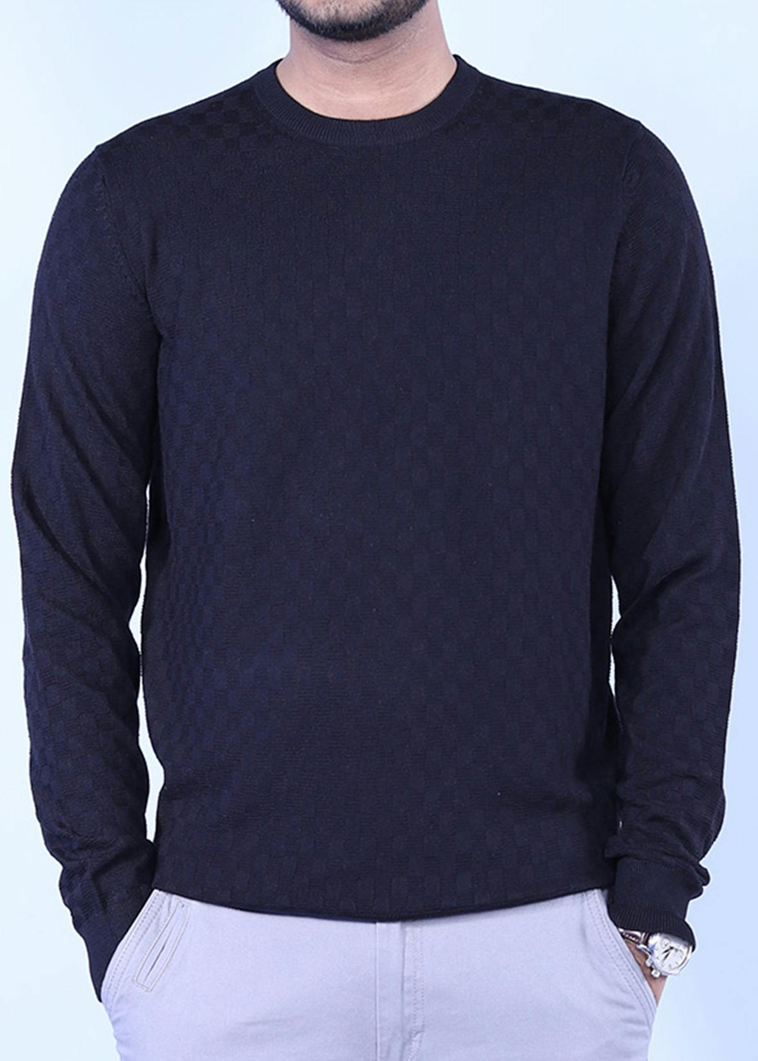 hillstar vii sweater black color head cropped