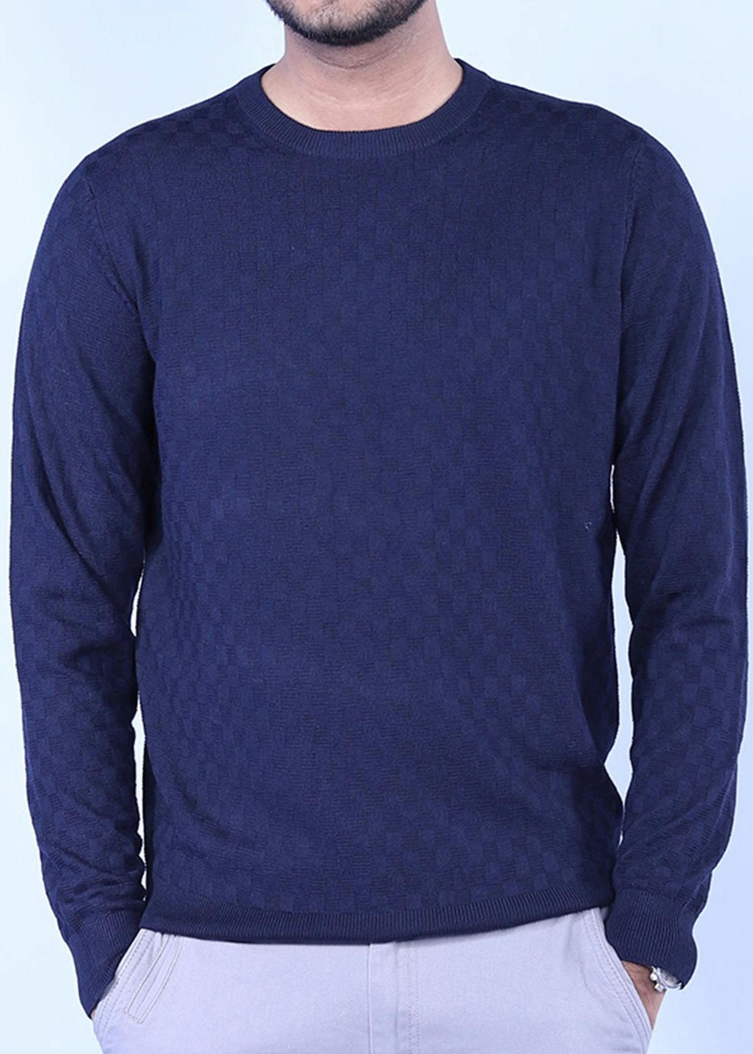 hillstar vii sweater navy color head cropped