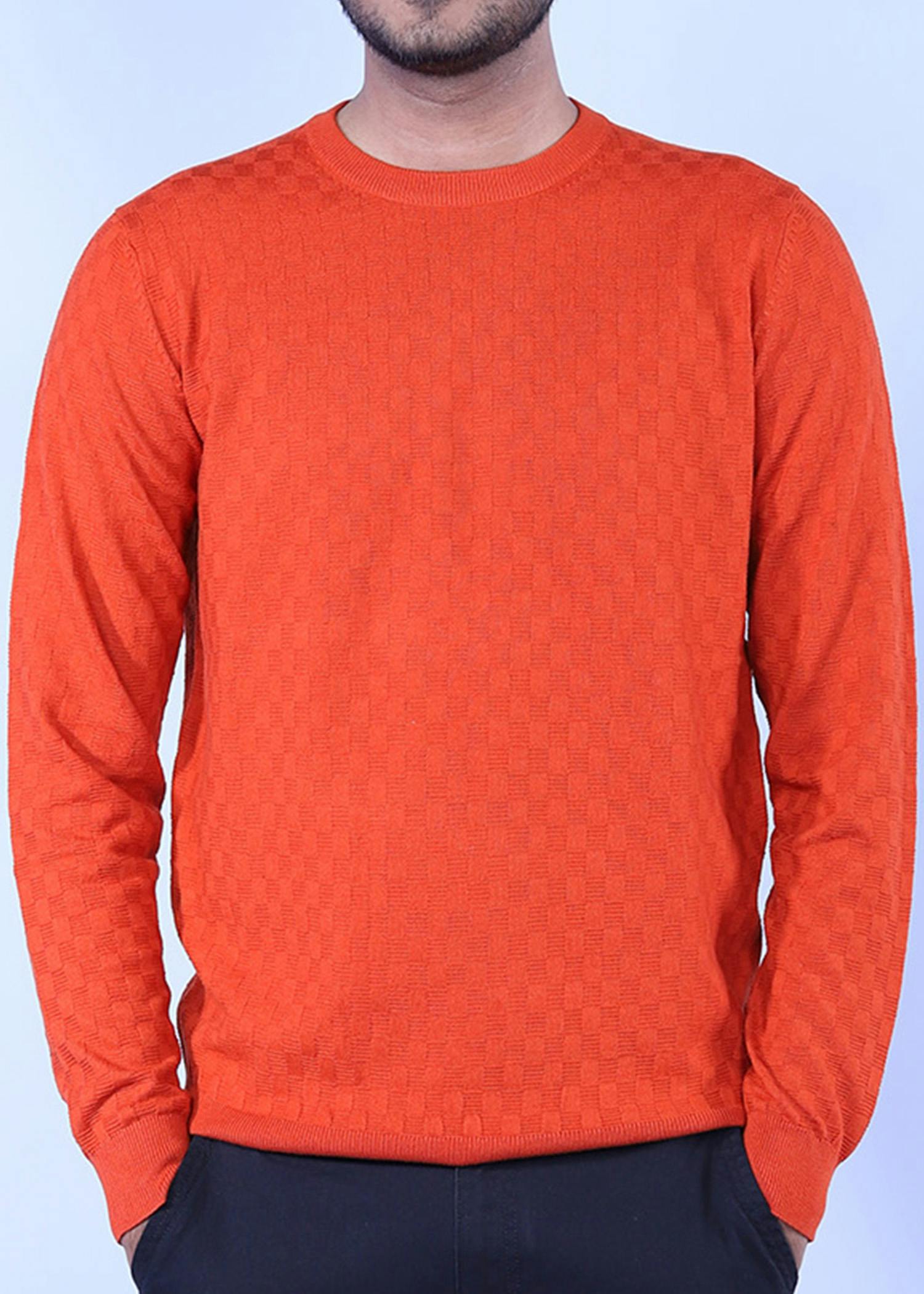 hillstar vii sweater orange color full head cropped