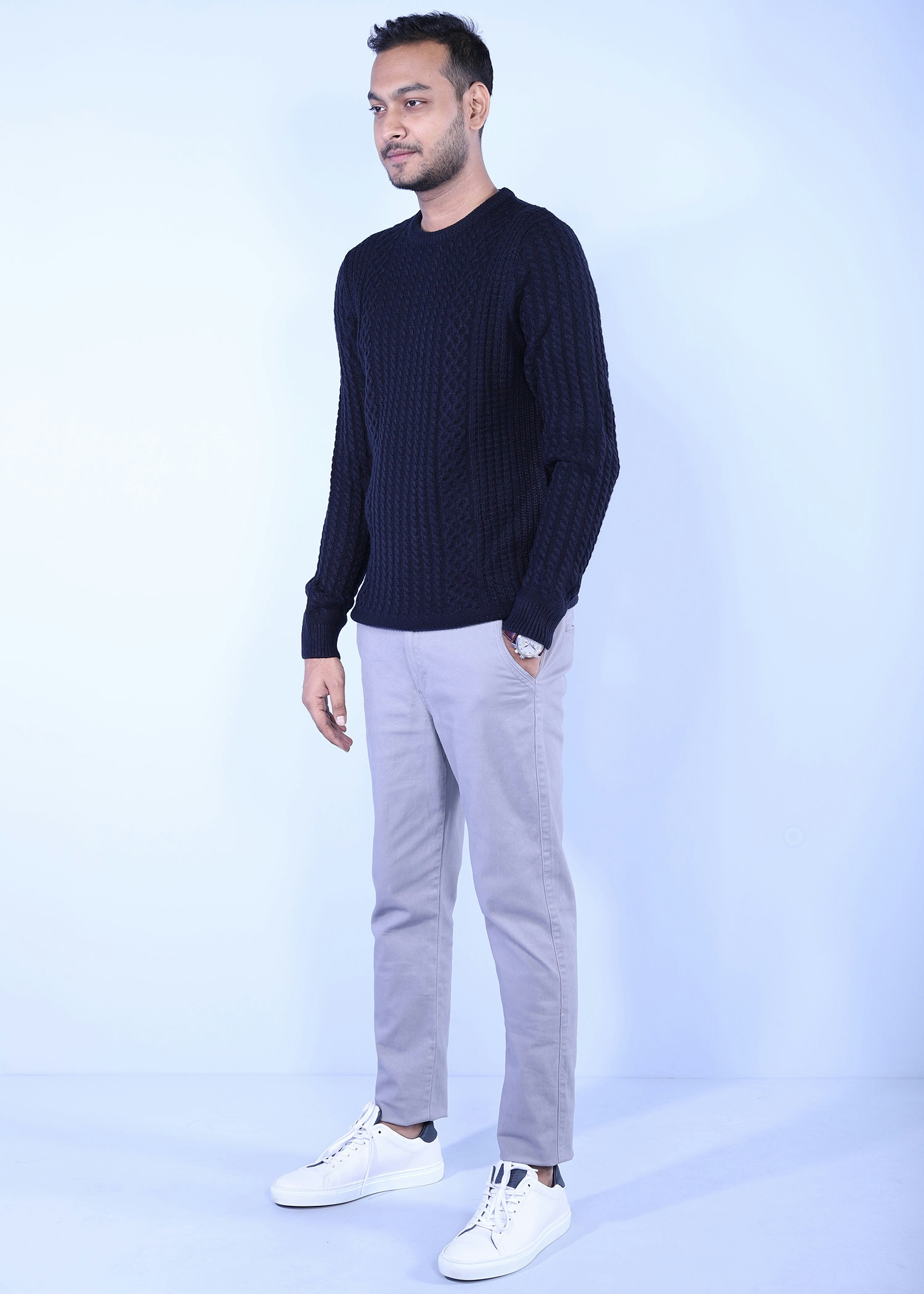 hillstar viii sweater navy color side view