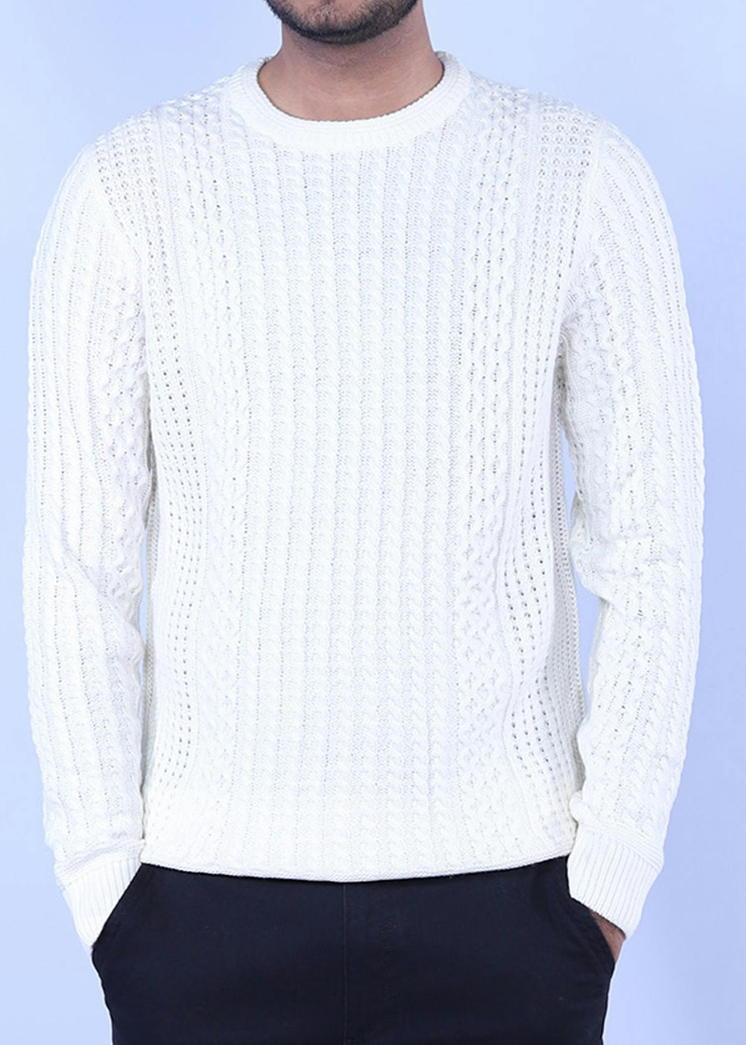 hillstar viii sweater white color headcropped