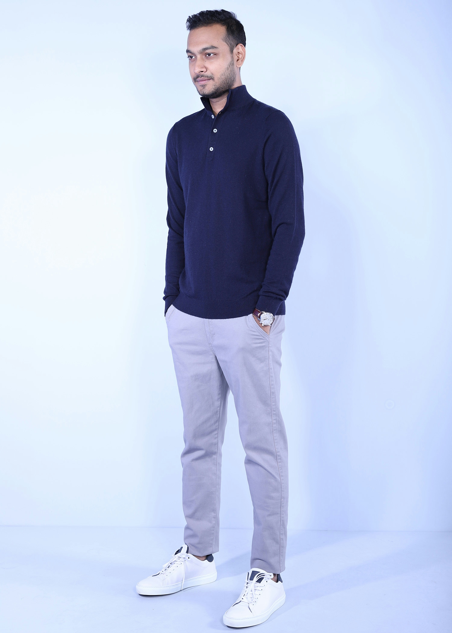 hornero i sweater navy color side view