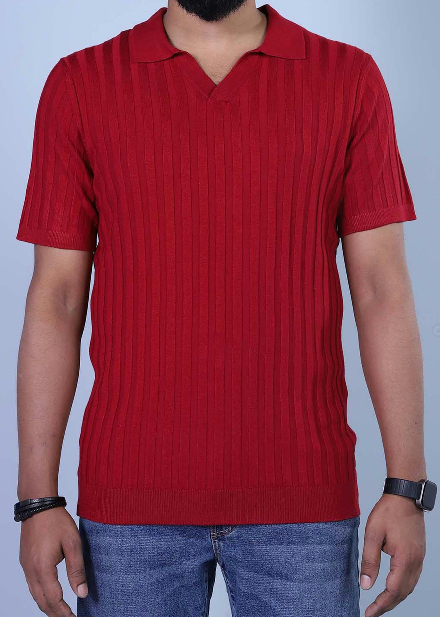 mentana v polo red color half front view